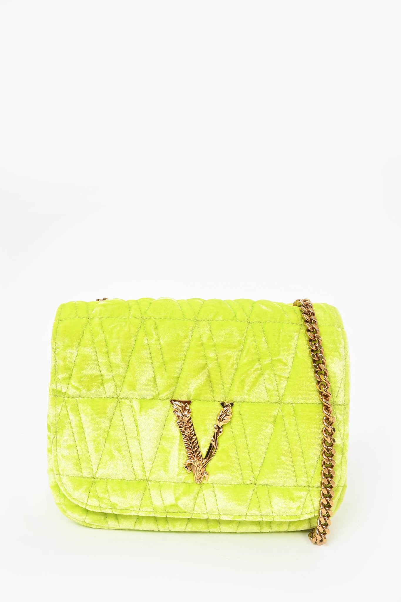 TEEN TRIOMPHE BAG IN NILOTICUS CROCODILE - LIMESTONE