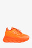 Versace Orange Chain Reaction Sneakers Size 44