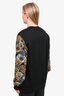 Versus Versace Black Cotton Lion Embroidered Logo Sweater Size M Mens