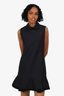 Victoria Victoria Beckham Black Peplum Hem Sleeveless Dress Size 2