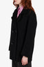 Vince Black Wool Double Breast Jacket Size L