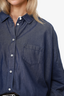 Weekend Max Mara Blue Denim Oversized Shirt Size 14