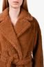 Weekend Max Mara Tan Wool Short Teddy Jacket Size 0 US