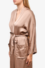 Wilfred Beige Silky 'Durante' Long Jacket with Tie Size XS