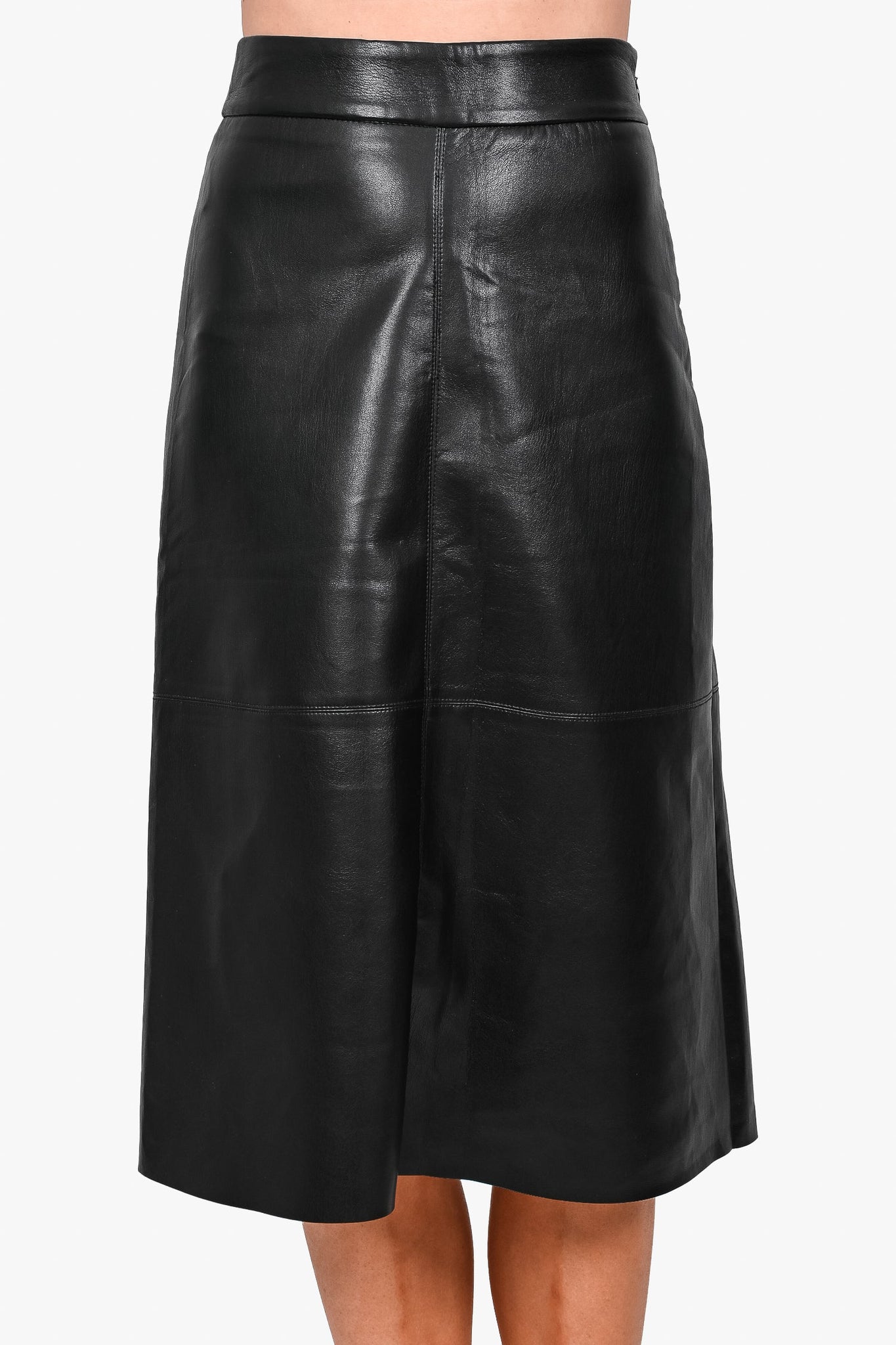 Wilfred Black Faux Leather Midi Skirt sz 4 w/ Tags – Mine & Yours