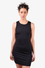 Wilfred Black Ribbed Sleeveless Mini Dress Size M