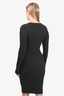 Wolford Black Knit Ribbed Dress Size S