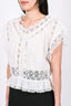 Zimmerman White Lace Ruffle Top Size 2