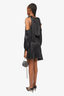 Zimmermann Black Shoulder Cut-Out Mini Dress Size 0