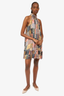 Zimmermann Multicolour Patchwork Sleeveless Mini Dress Size 2