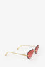 Chloe Red Heart Framed Sunglasses