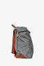 Longchamp Grey/Brown Nylon/Leather Backpack