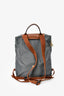 Longchamp Grey/Brown Nylon/Leather Backpack