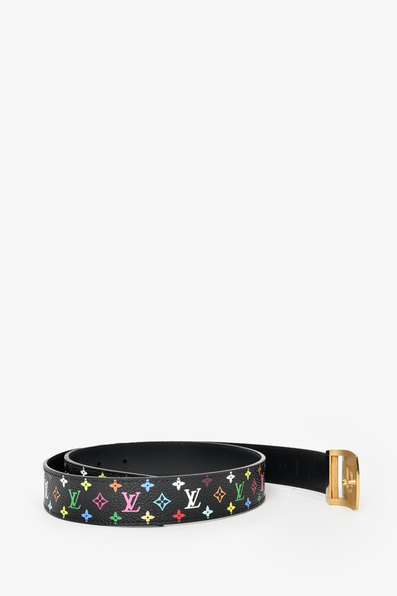 Louis Vuitton Black Multicolour Belt Size 80 – Mine & Yours