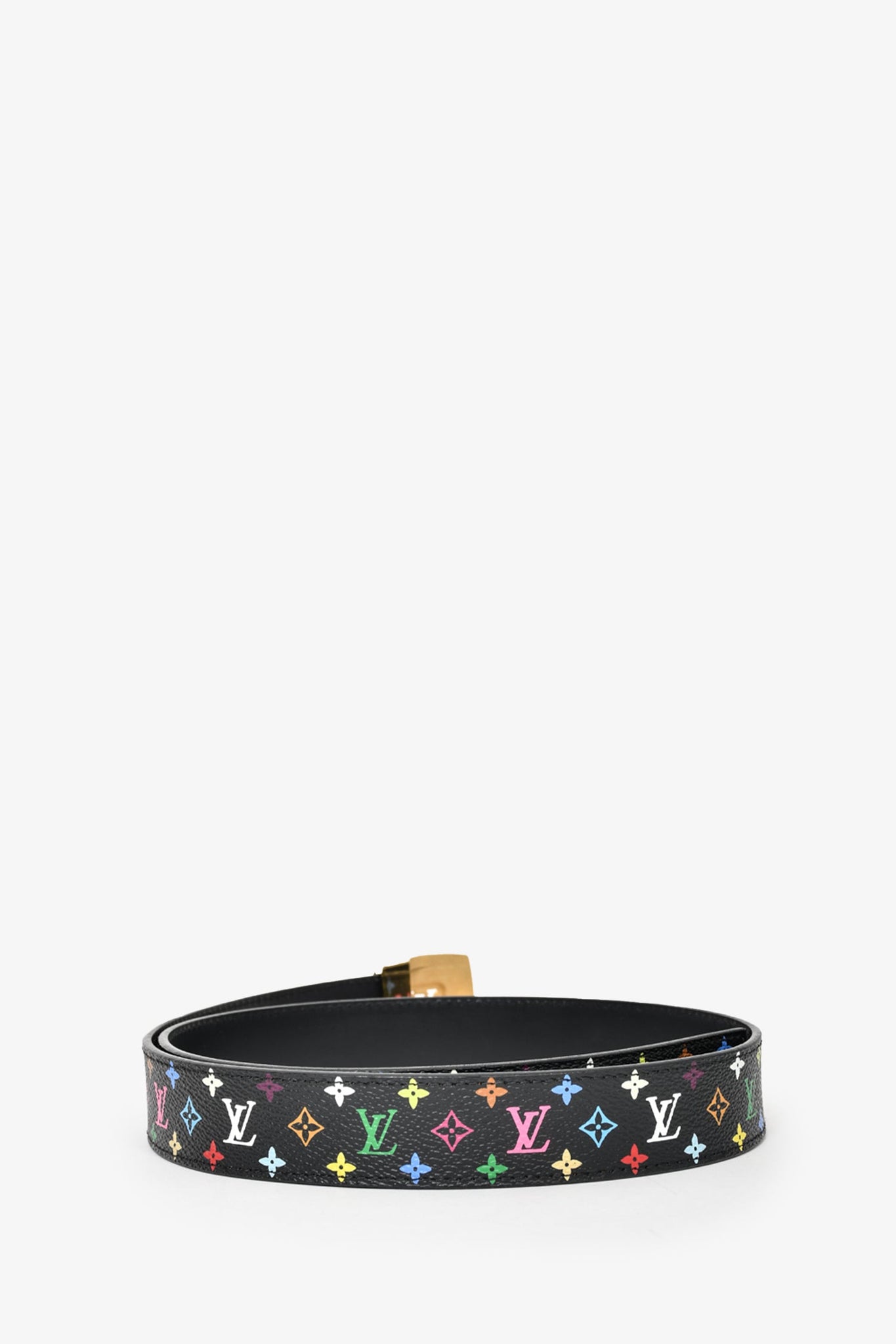 Louis Vuitton Black Multicolour Belt Size 80 – Mine & Yours