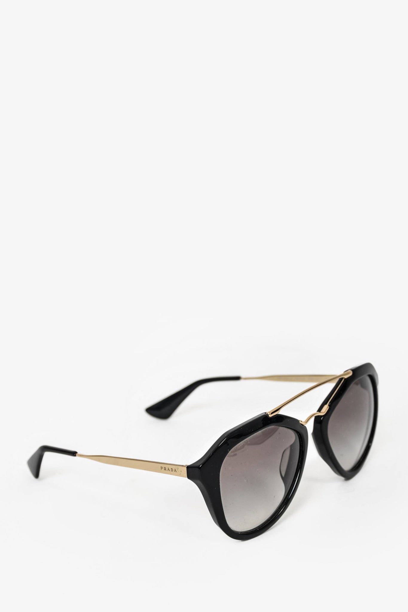 Prada black best sale and gold glasses