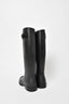 Saint Laurent Black Rubber Rain Boots Size 37