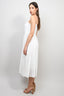 N.21 White Strappy Pleated Skirt Maxi Dress Size 44