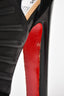 Christian Louboutin Black Suede/Leather "Bye Bye 160" Platform Heels Size 37.5