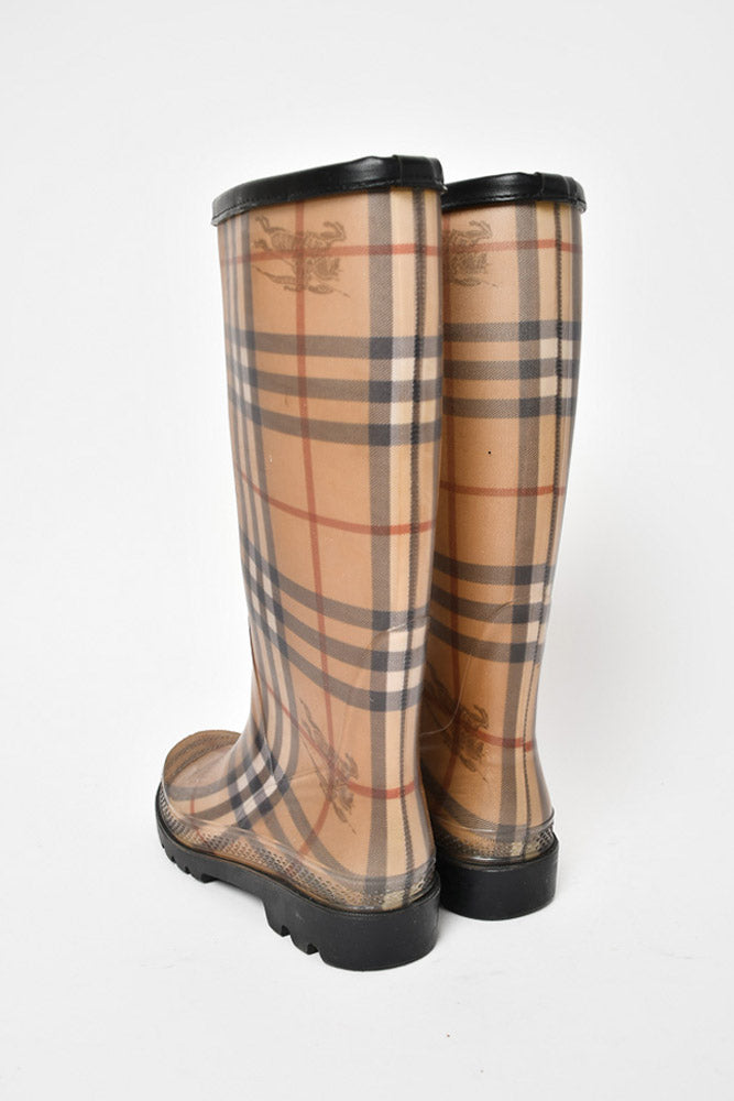Wellington boots Burberry Brown size 39 EU in Rubber - 32149814