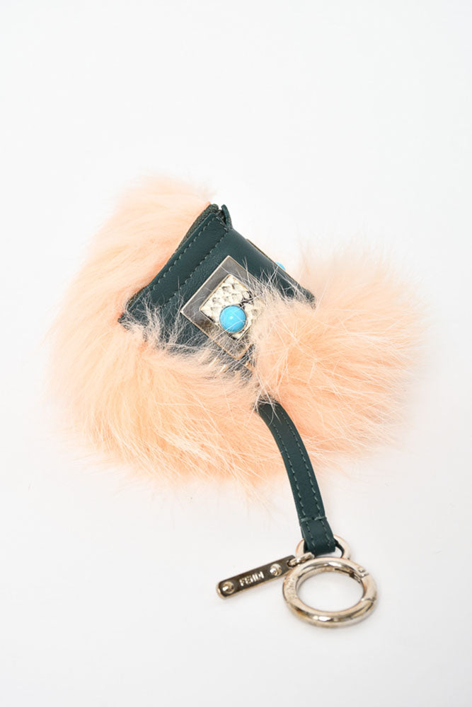 Fendi pom deals pom keychain