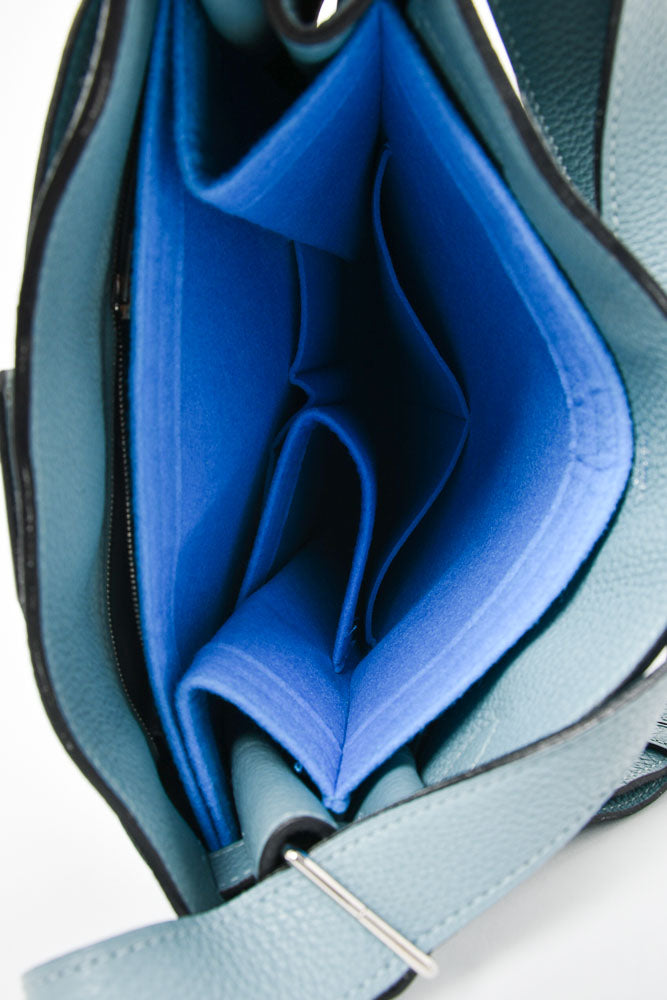 So kelly leather handbag Hermès Blue in Leather - 34129445