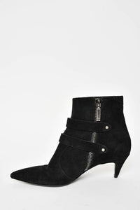 Saint laurent kitten hot sale heel boots