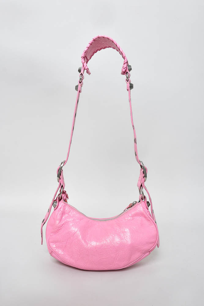 Balenciaga Pink Leather Le Cagole XS Shoulder Bag